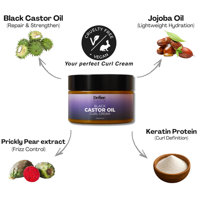 DefineCurls Black Castor Oil Curl Cream